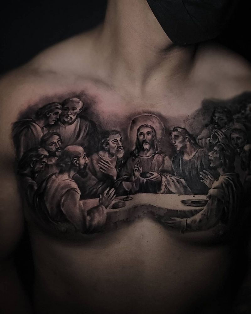 30 Unique Last Supper Tattoos You Can Copy