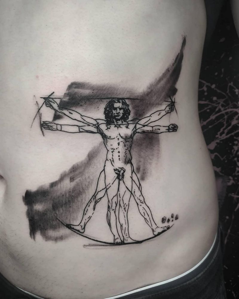 30 Great Leonardo Da Vinci Tattoos You Will Love