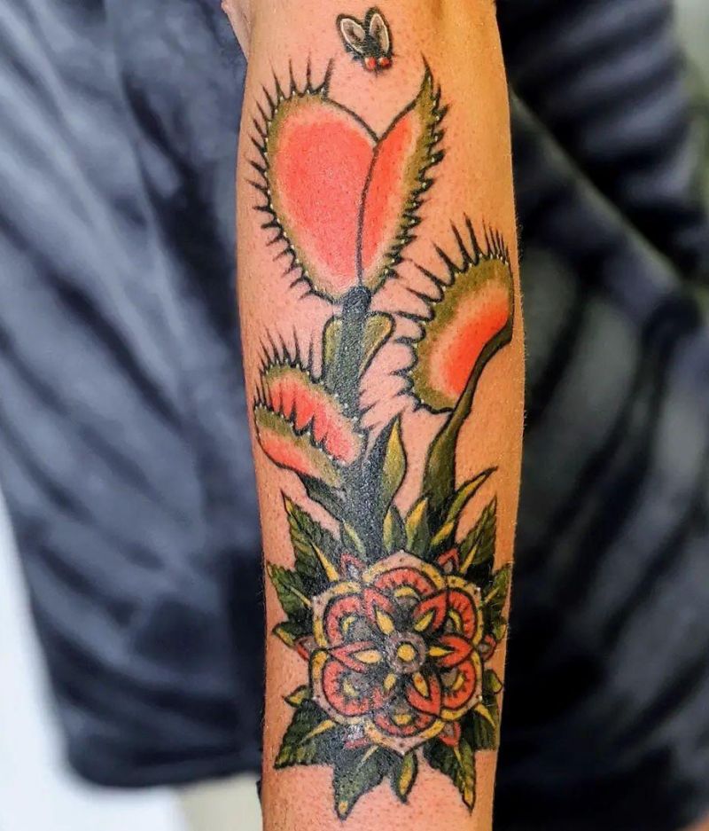 30 Unique Venus Flytrap Tattoos You Must Love