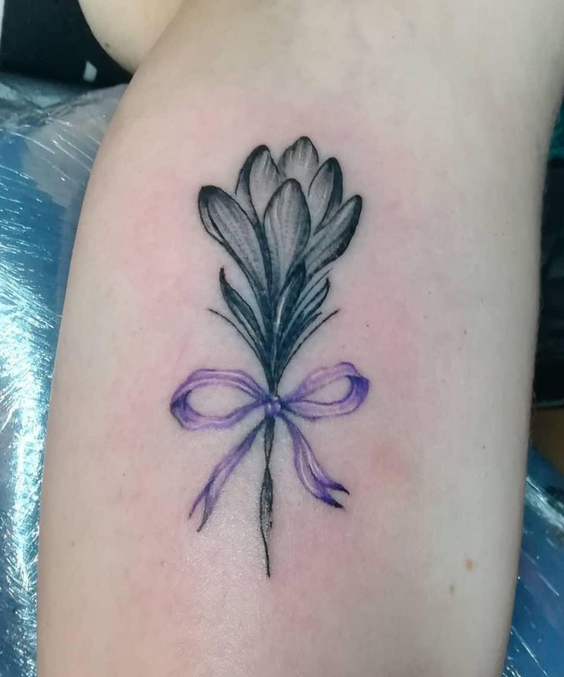 30 Pretty Crocus Tattoos You Must Love