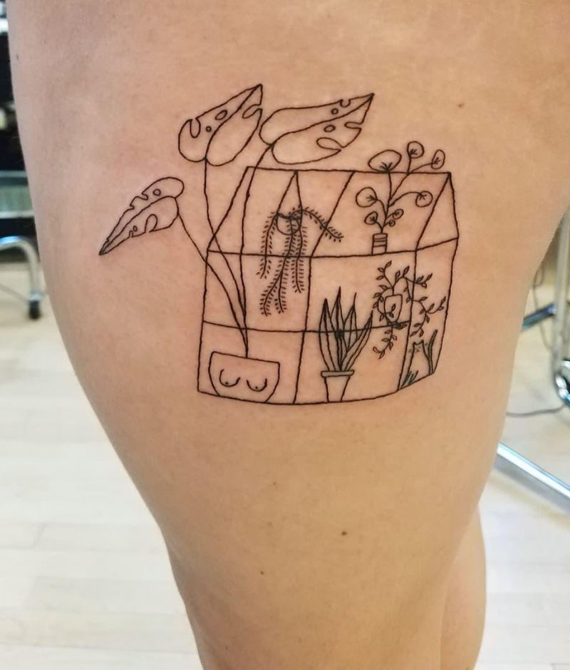 18 Unique Greenhouse Tattoos to Inspire You