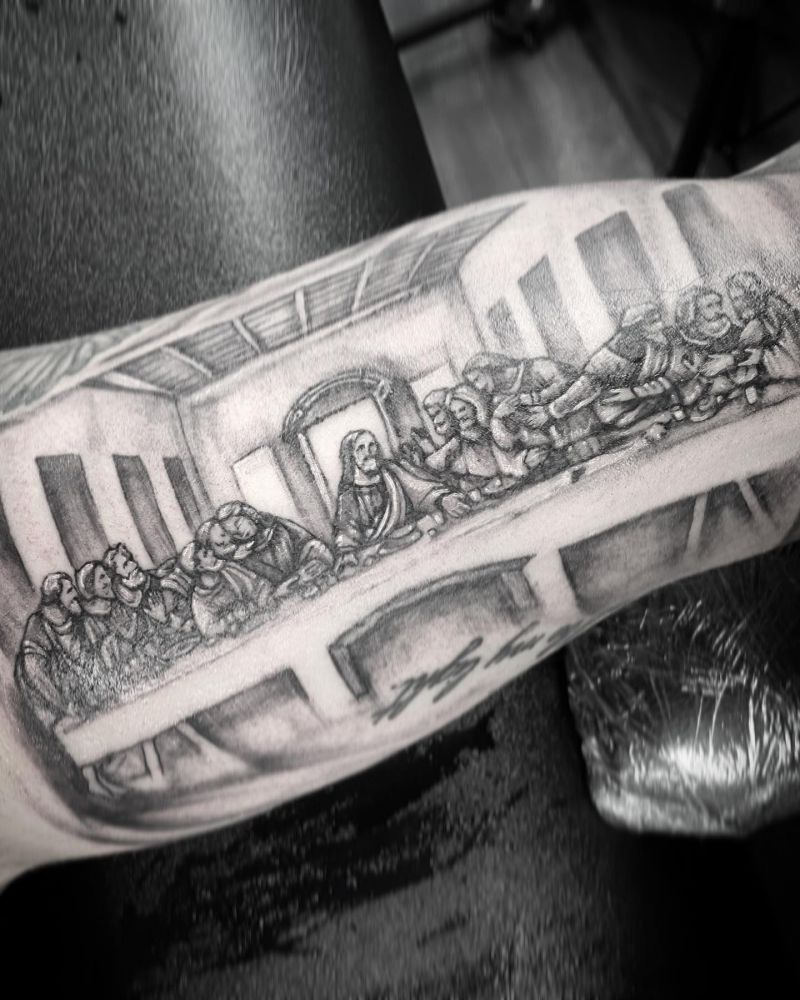 30 Unique Last Supper Tattoos You Can Copy