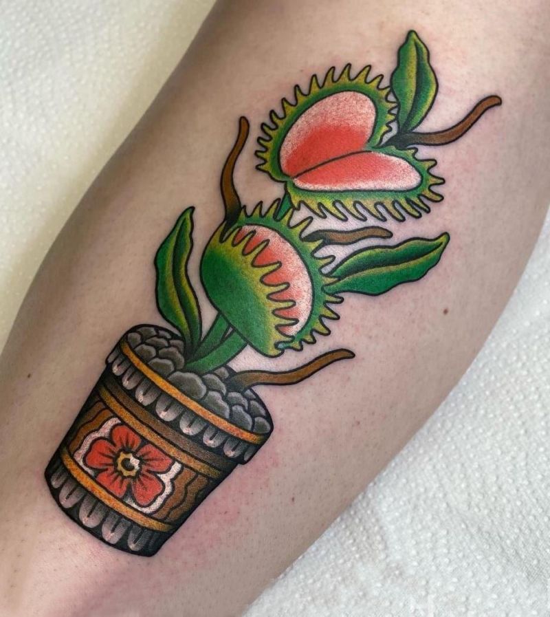 30 Unique Venus Flytrap Tattoos You Must Love