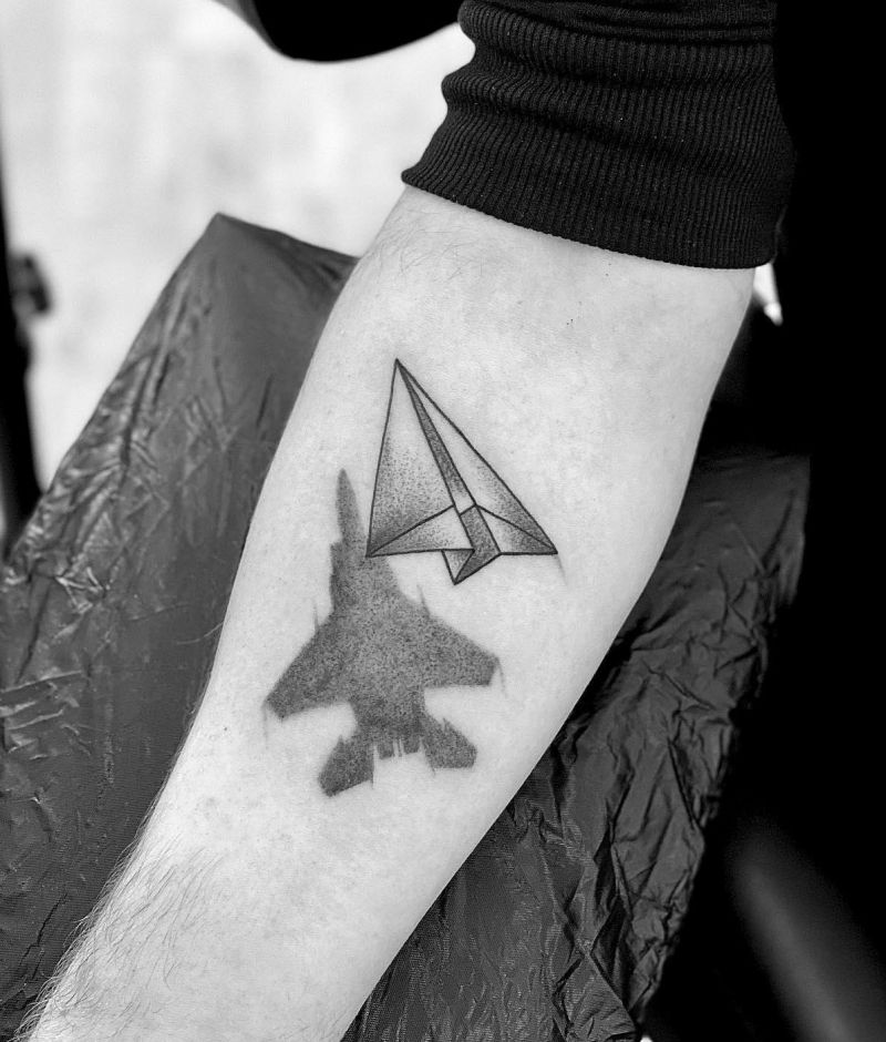 30 Great Jet Tattoos You Will Love