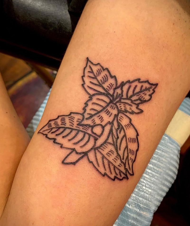 30 Pretty Mint Tattoos You Can Copy