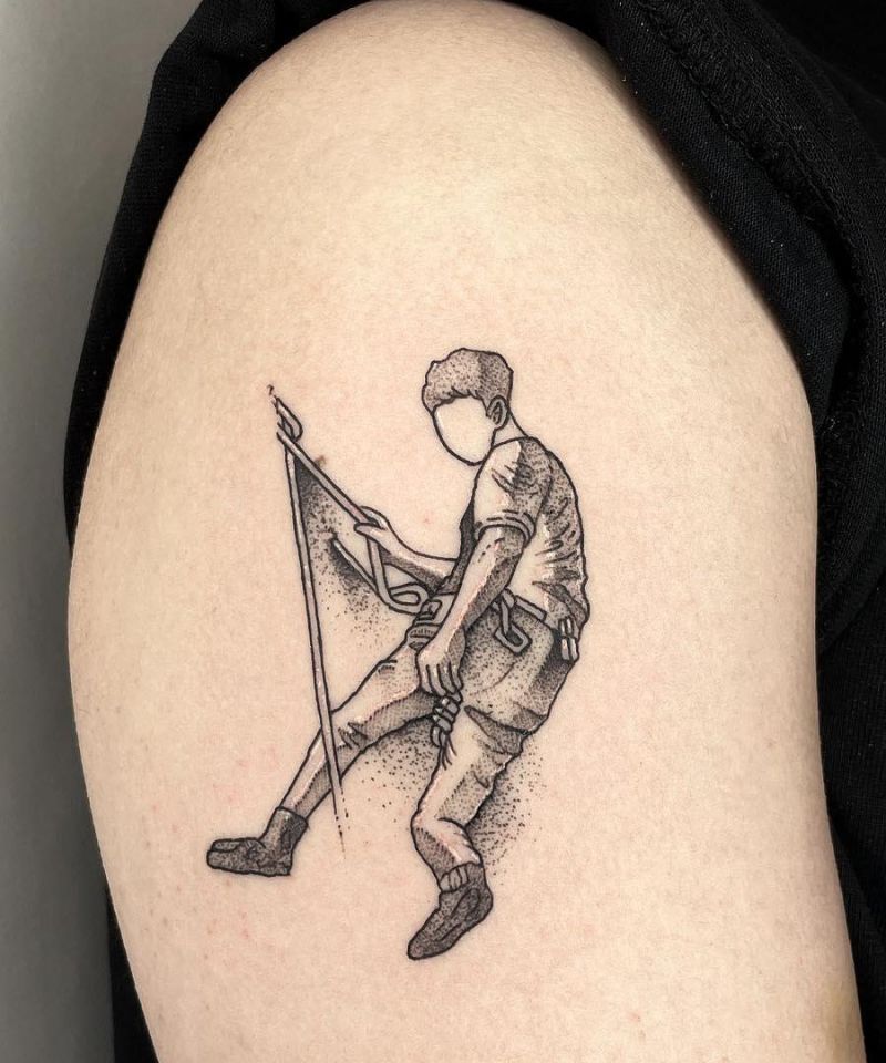 30 Unique Rock Climbing Tattoos You Can Copy