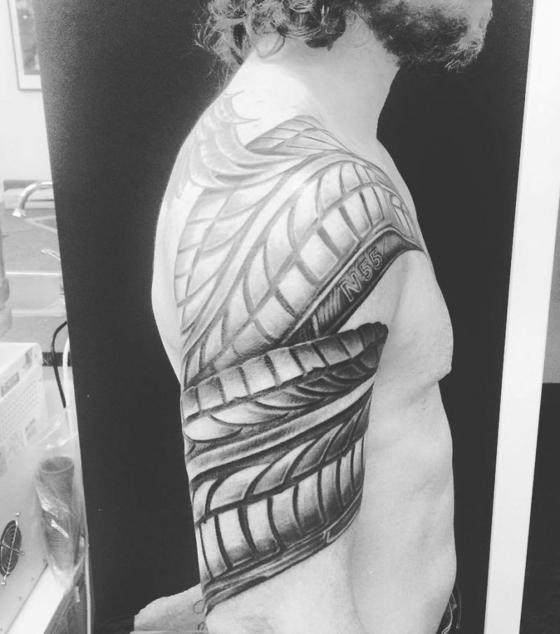 30 Unique Tire Tattoos You Must Love