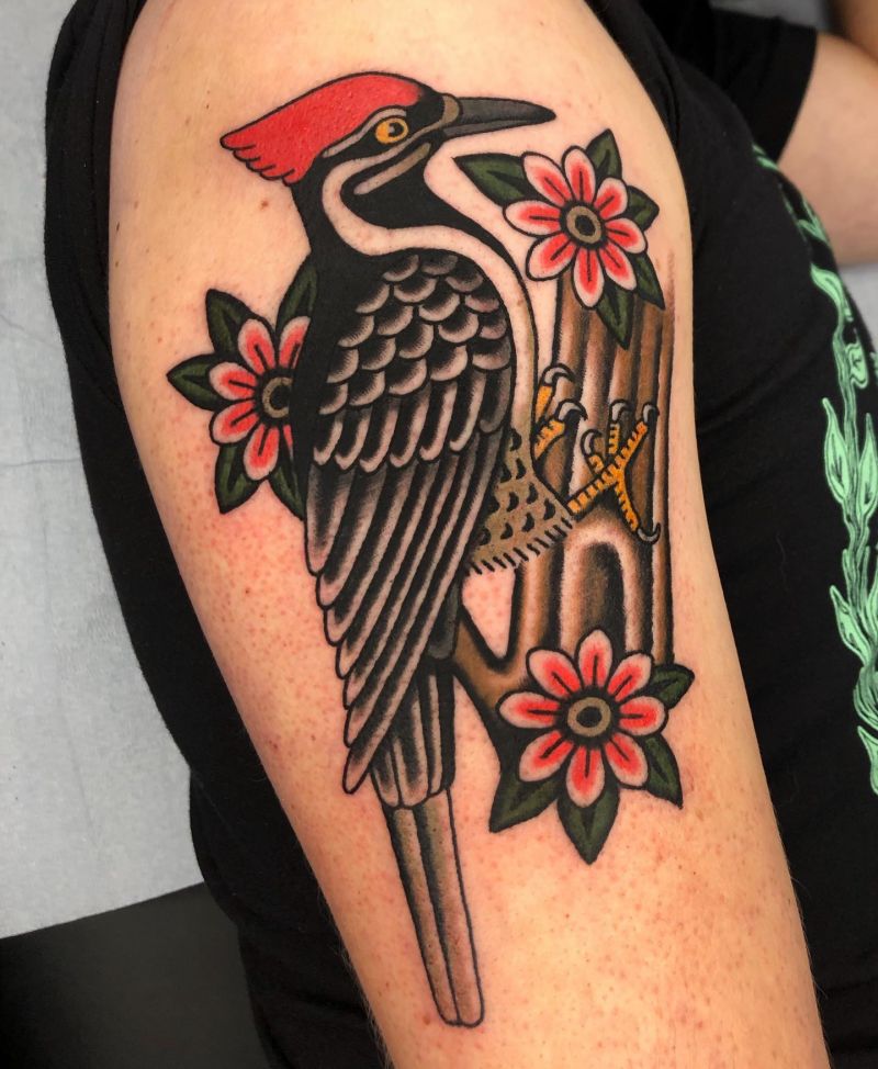 30 Pretty Woodpecker Tattoos You Must Love