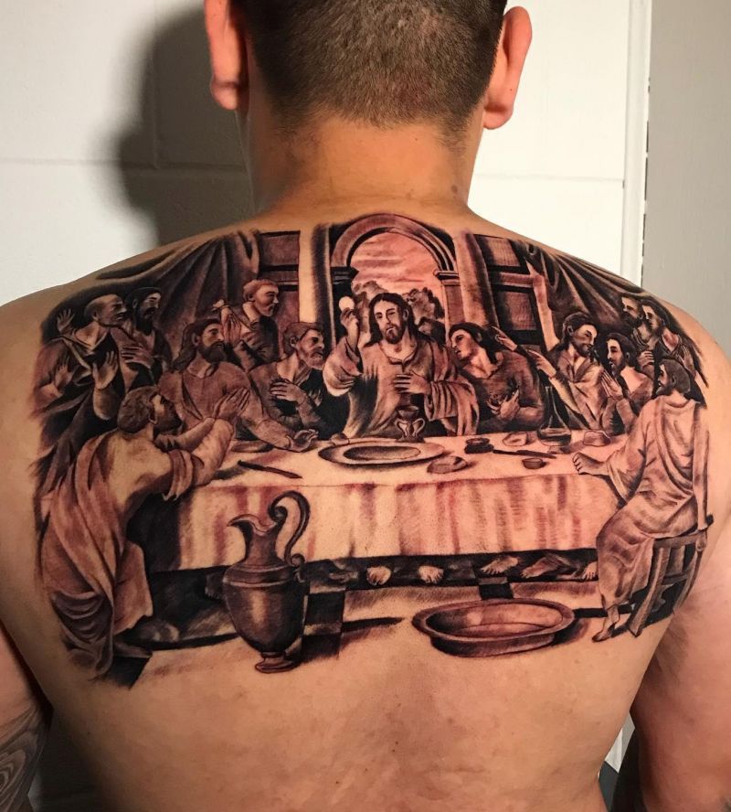 30 Unique Last Supper Tattoos You Can Copy