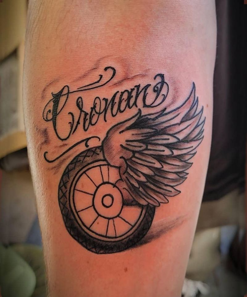 30 Unique Tire Tattoos You Must Love