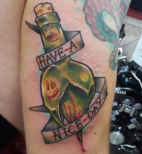 30 Unique Broken Bottle Tattoos to Give You Inspiration