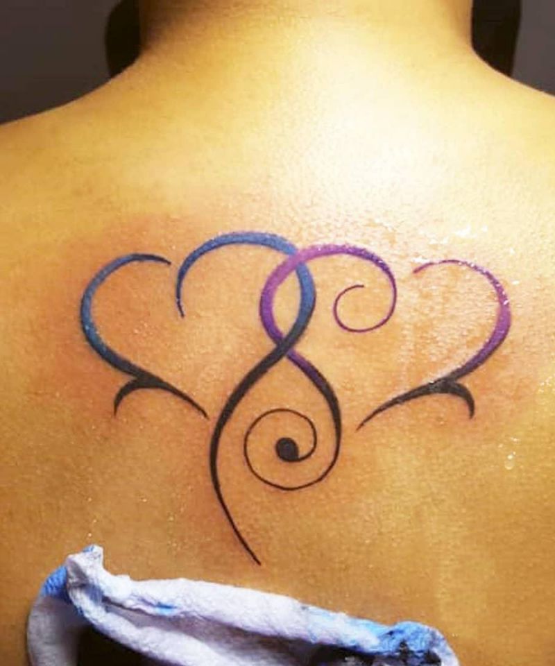 15 Pretty Double Heart Tattoos You Can Copy