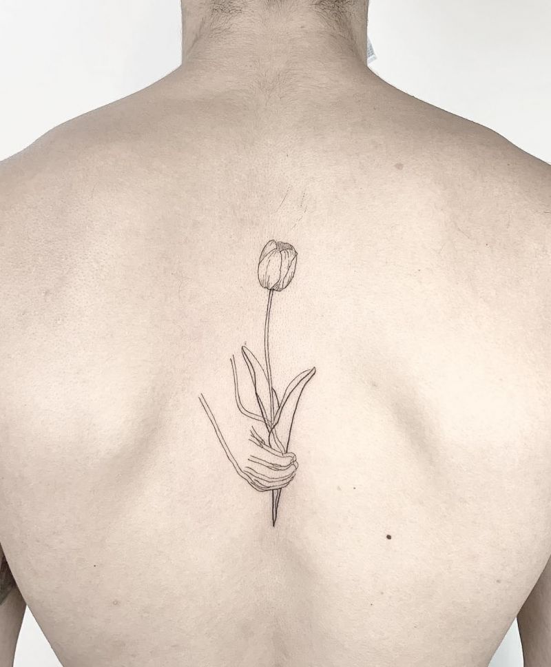 30 Great Hand Holding Flowers Tattoos Make You Attractive