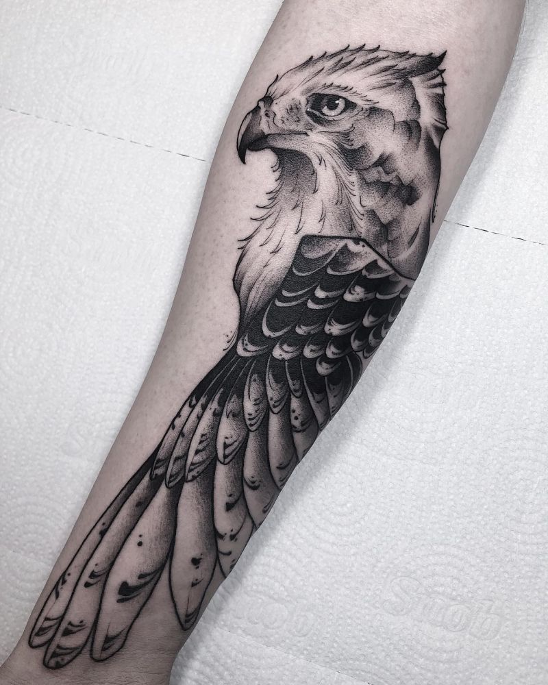 30 Amazing Hawk Tattoos Make You Attractive