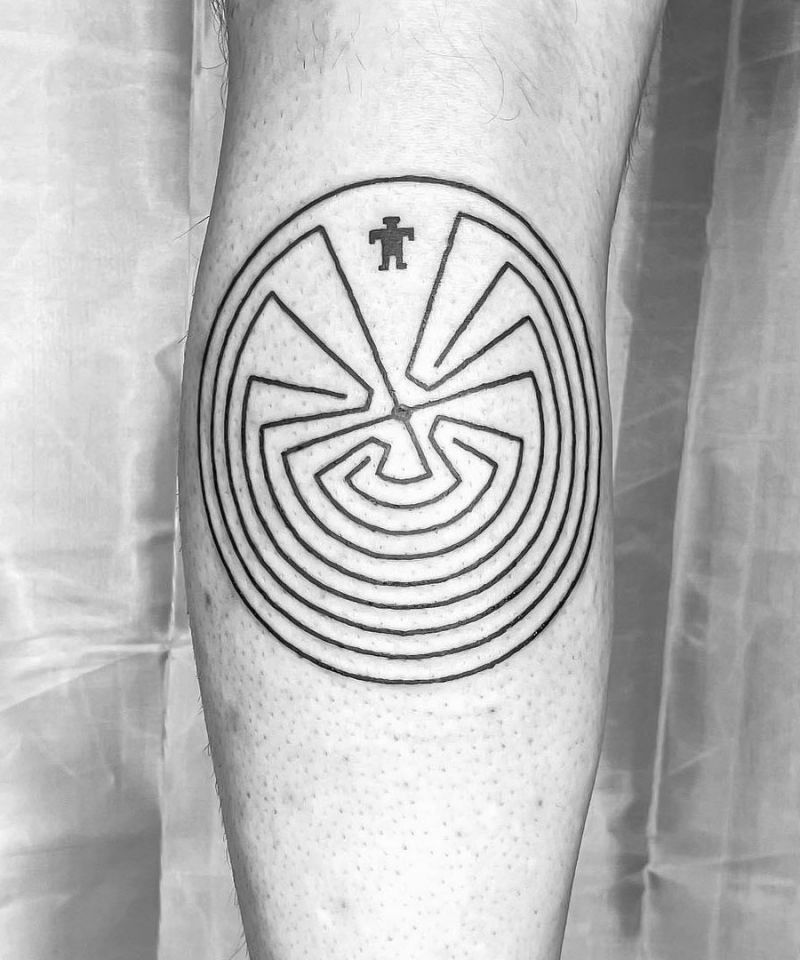 30 Unique Maze Tattoos You Must Love