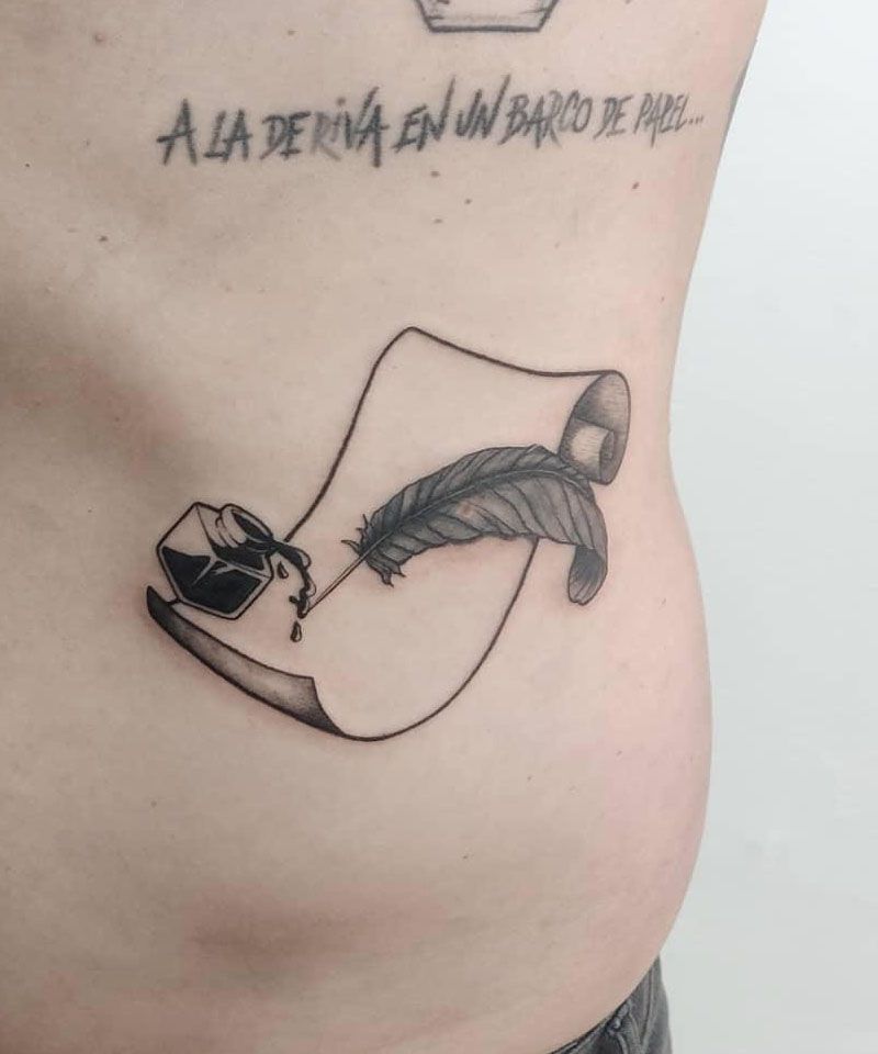 30 Great Parchment Tattoos You Will Love