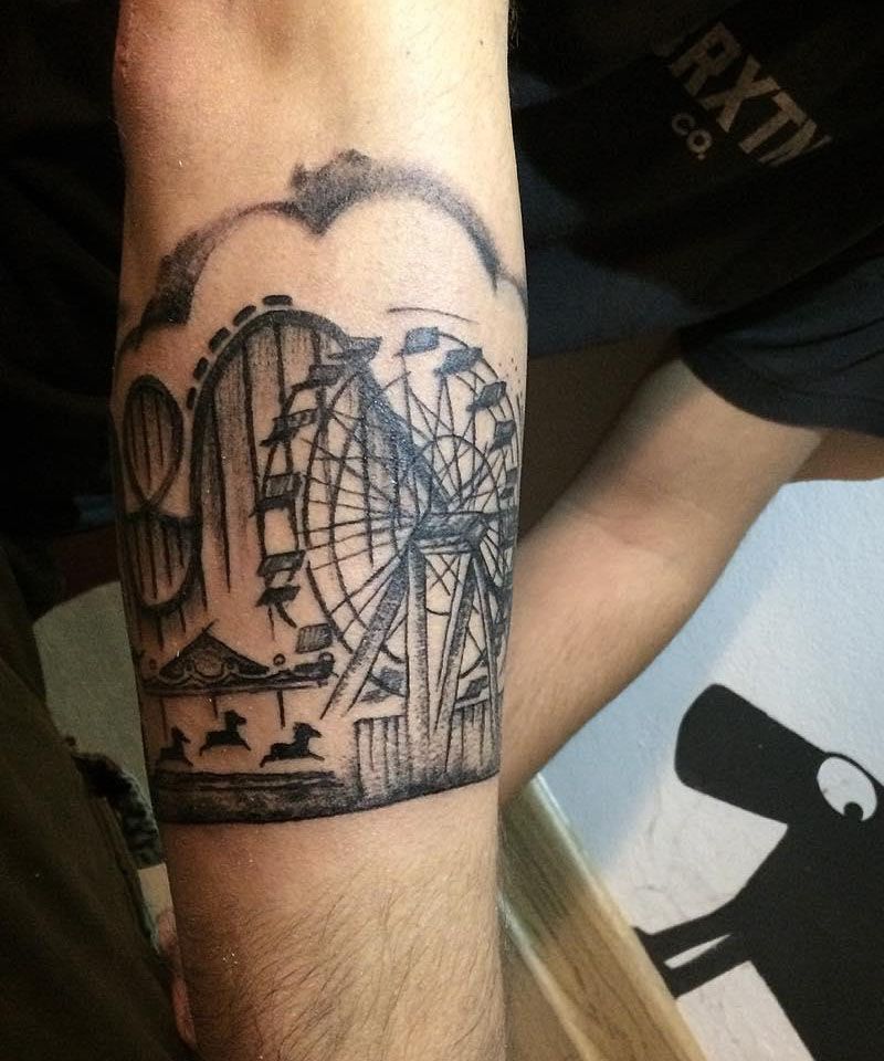 30 Cool Roller Coaster Tattoos You Need to See