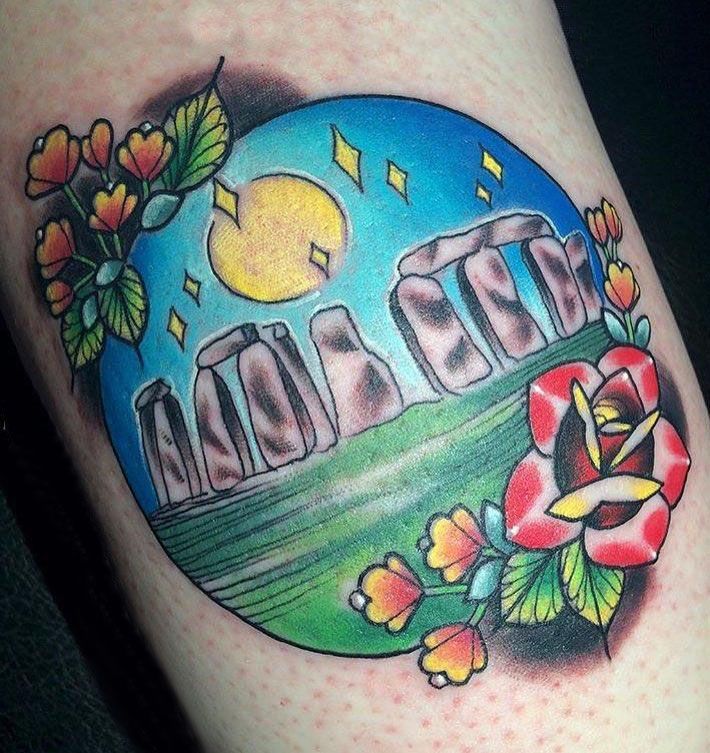 30 Unique Stonehenge Tattoos For Your Inspiration