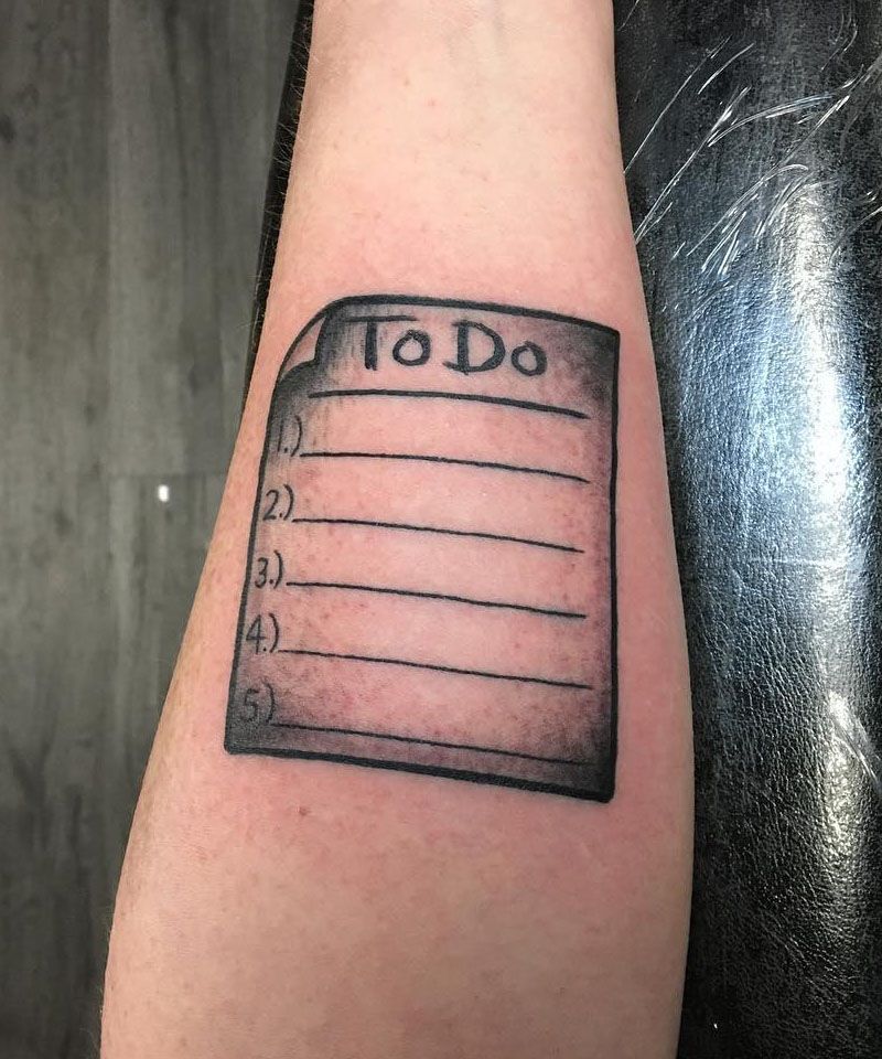 9 Unique To Do List Tattoos For Your Inspiration