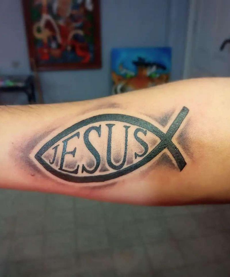 30 Unique Jesus Fish Tattoos You Must Try