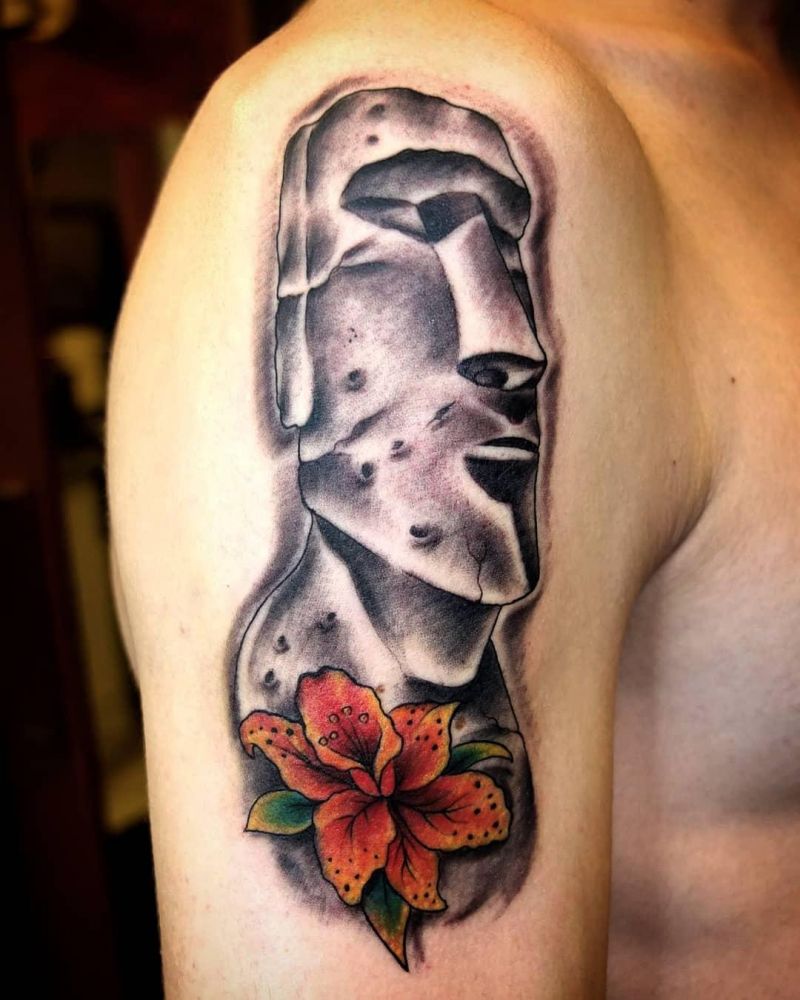 30 Unique Moai Tattoos You Can Copy