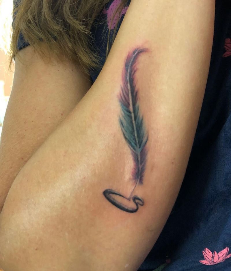 30 Pretty Quill Tattoos You Will Love