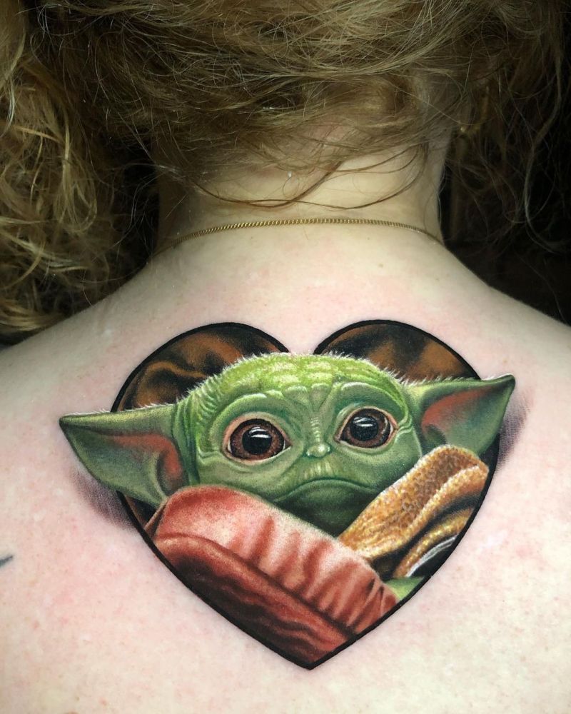 30 Cute Baby Yoda Tattoos You Will Love