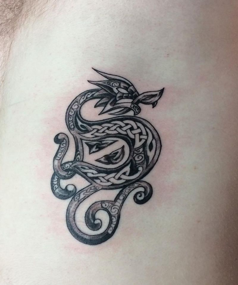 30 Unique Celtic Dragon Tattoos For Your Inspiration