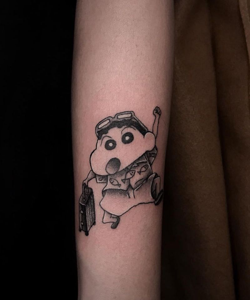 30 Cute Crayon Shin-chan Tattoos Make You Happy Forever