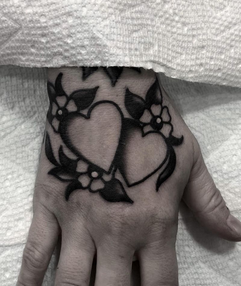 15 Pretty Double Heart Tattoos You Can Copy