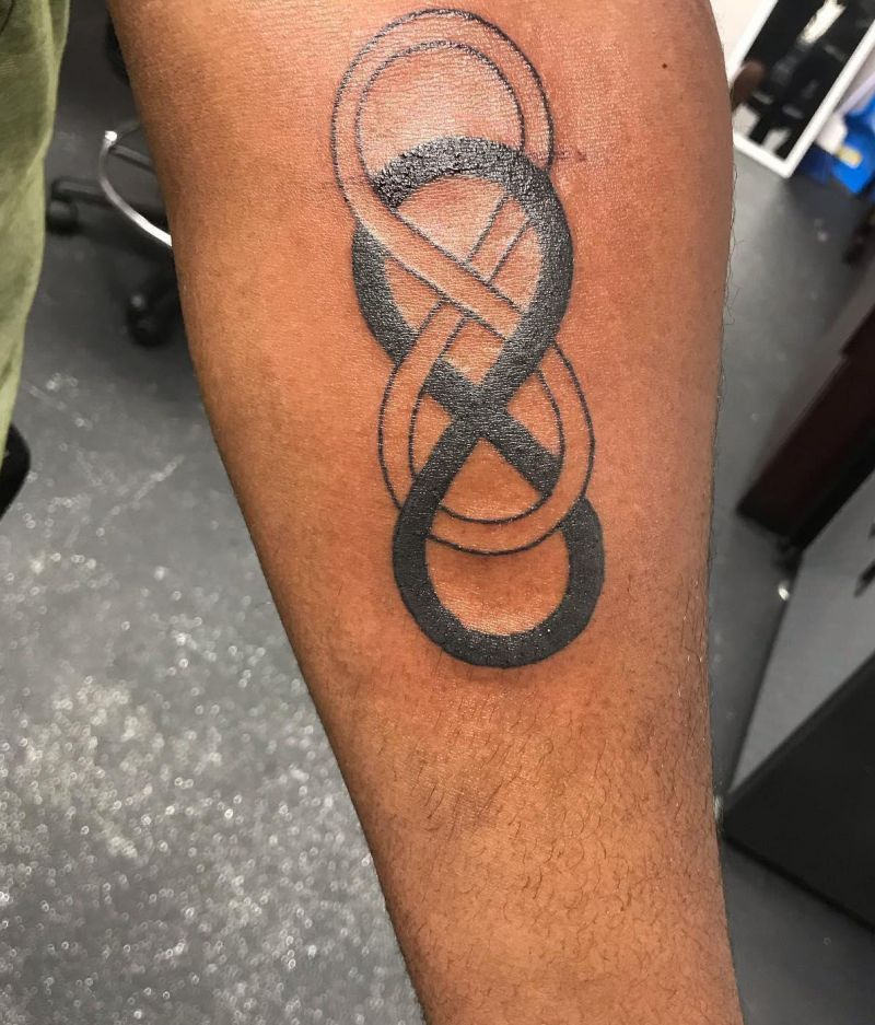 30 Elegant Double Infinity Tattoos You Must Love