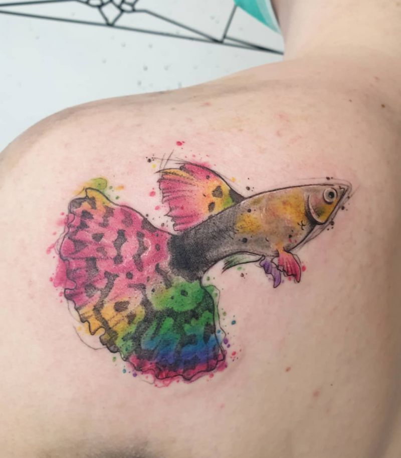 20 Unique Guppy Tattoos to Inspire You