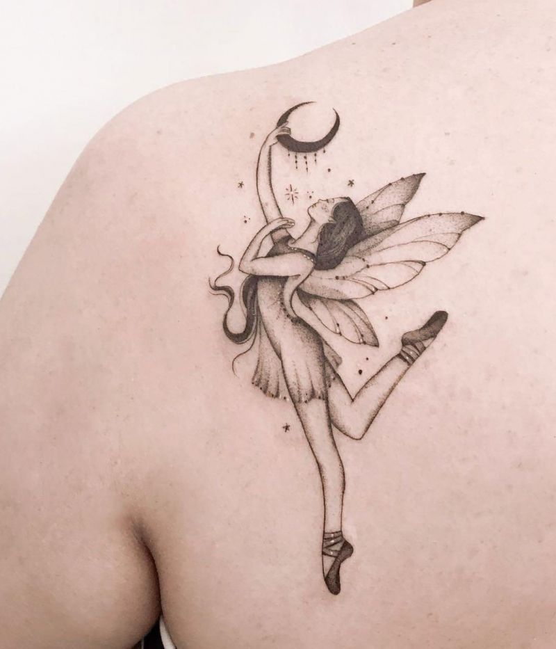 30 Pretty Moon Fairy Tattoos You Can Copy