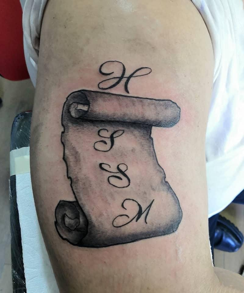 30 Great Parchment Tattoos You Will Love