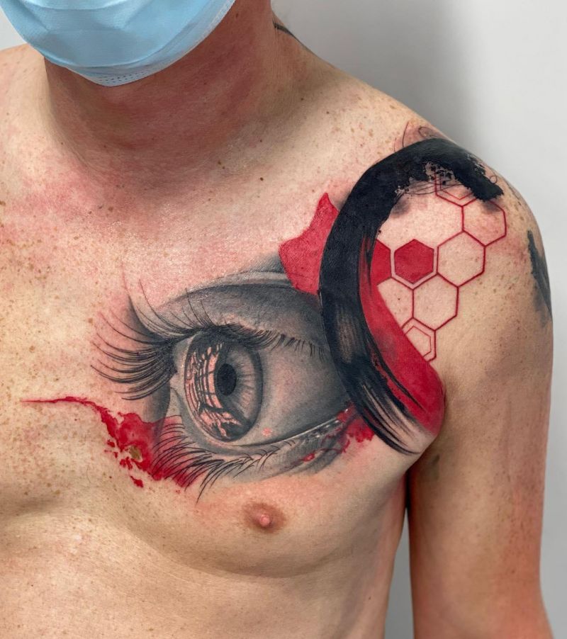 30 Great Realistic Eye Tattoos Make You Attractive