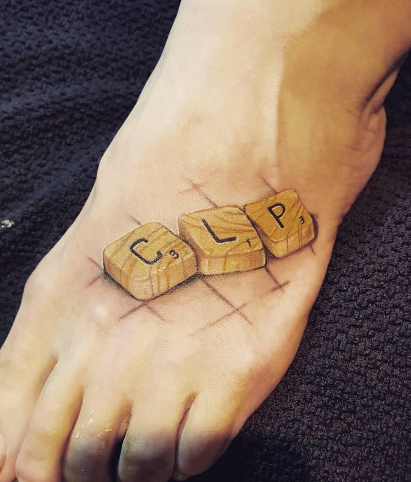 30 Unique Scrabble Tattoos For Your Inspiration