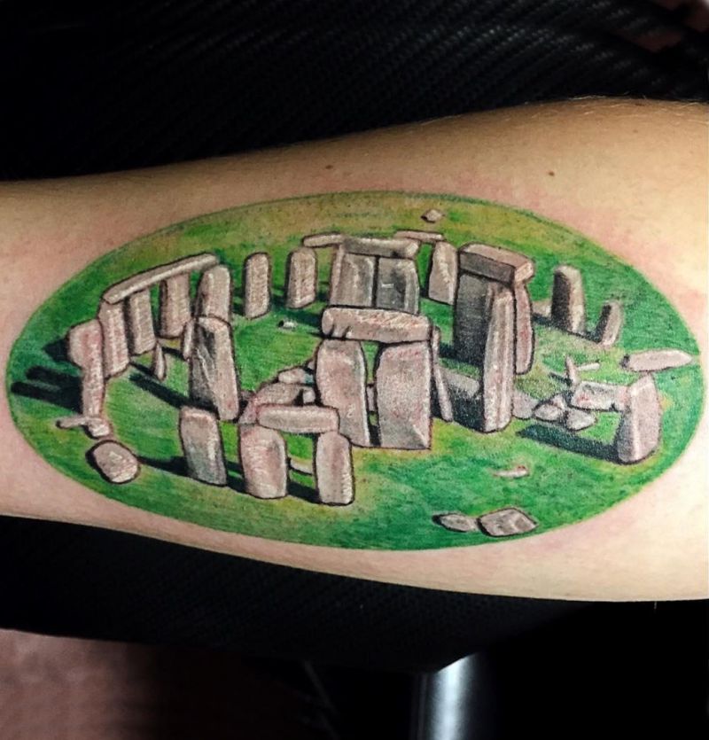 30 Unique Stonehenge Tattoos For Your Inspiration