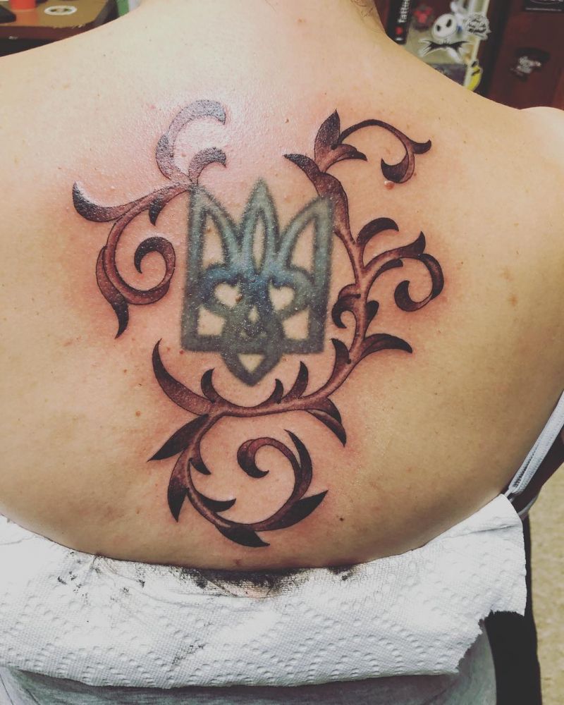 20 Unique Ukrainian Tryzub Tattoos You Must Love