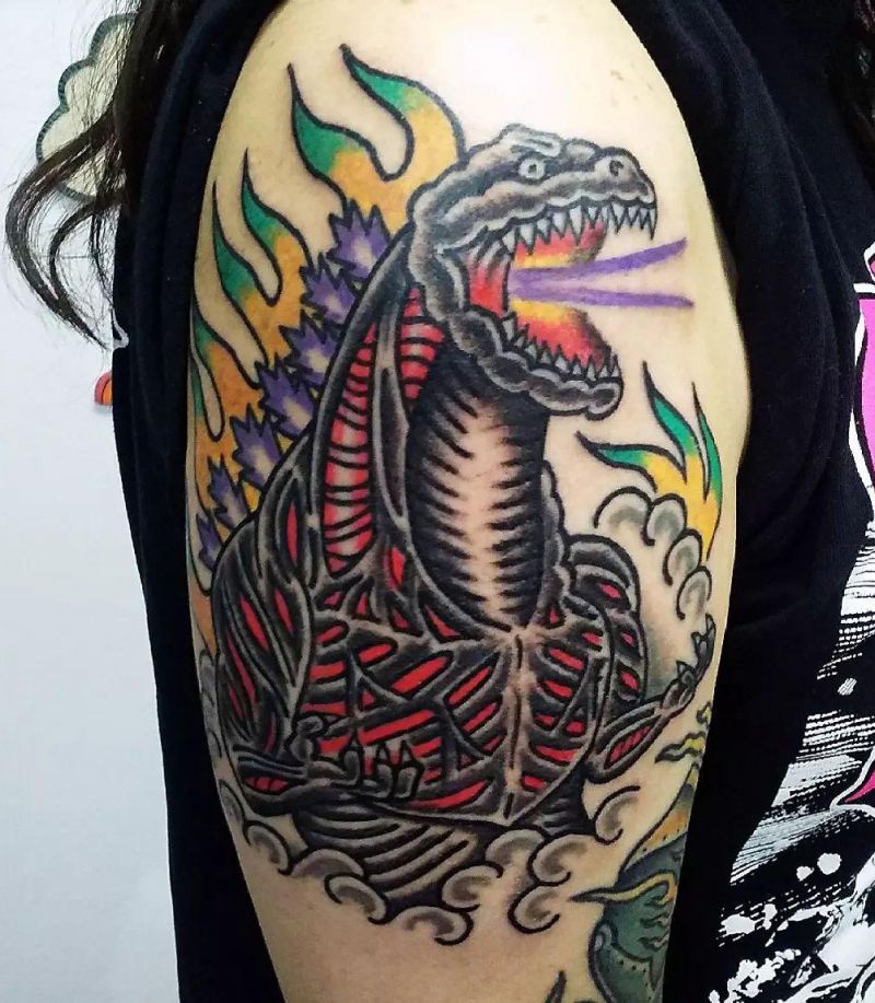 30 Unique Godzilla Tattoos Make You Attractive