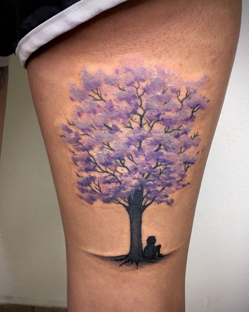 30 Pretty Jacaranda Tattoos You Can Copy