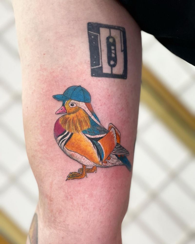25 Pretty Mandarin Duck Tattoos You Must Love