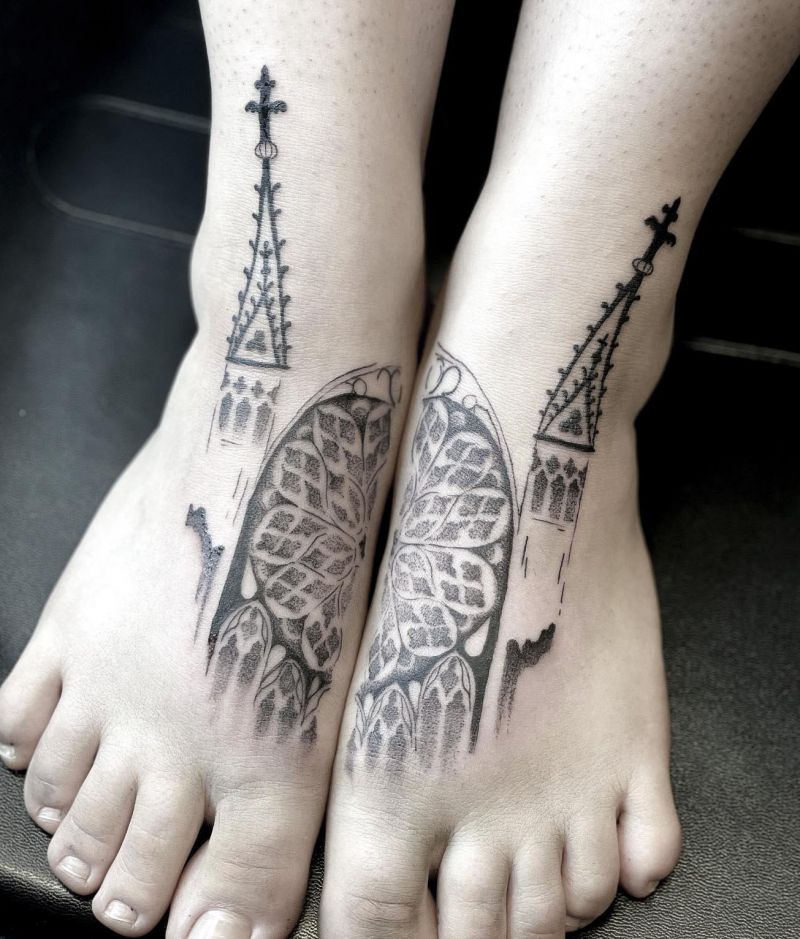 30 Unique Architecture Tattoos to Inspire You