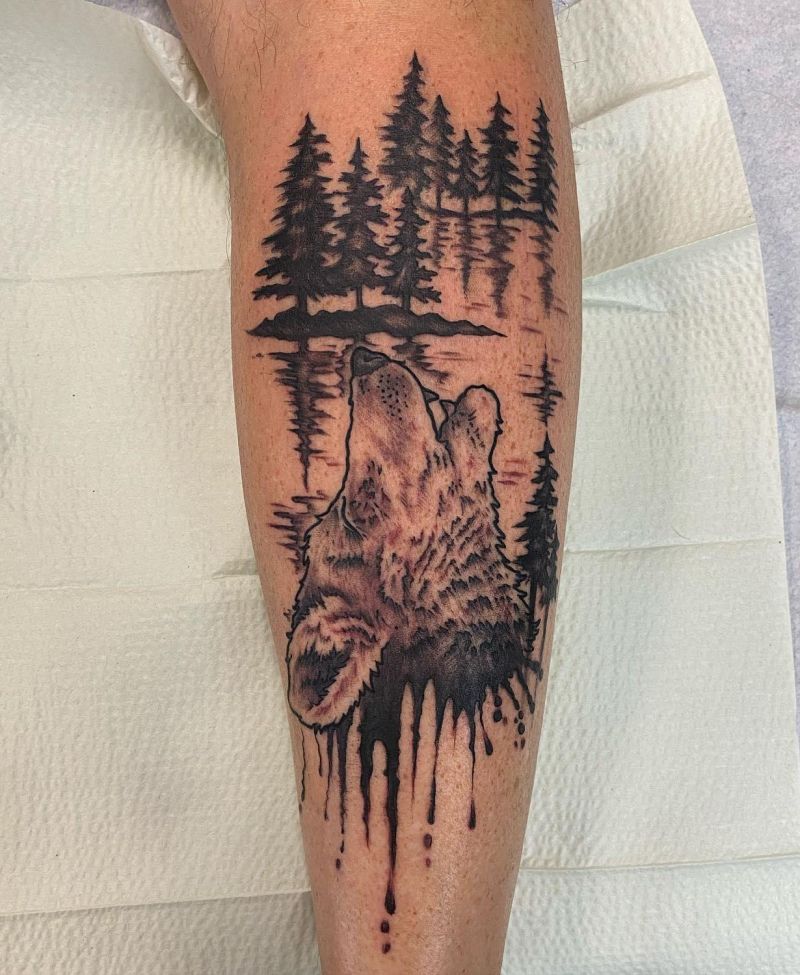 30 Great Howling Wolf Tattoos For Your Inspiration