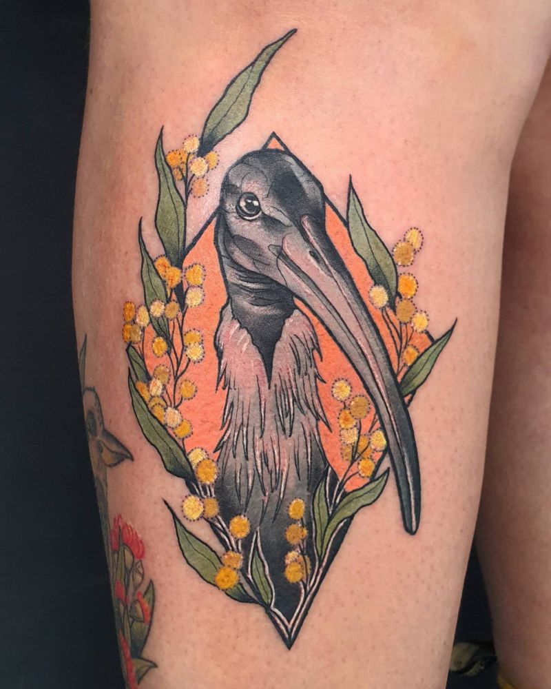 30 Unique Ibis Tattoos For Your Inspiration