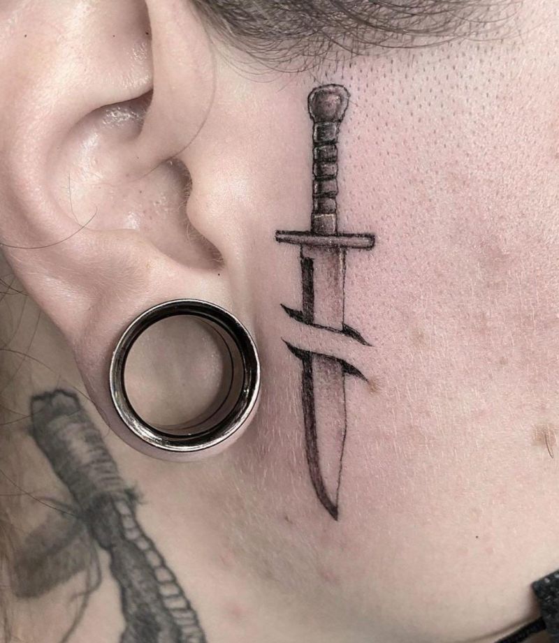 30 Unique Ka-bar Tattoos You Must Love