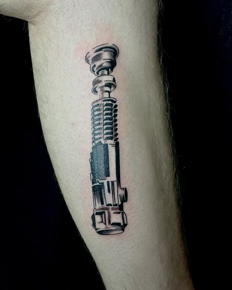 30 Cool Lightsaber Tattoos For Your Inspiration