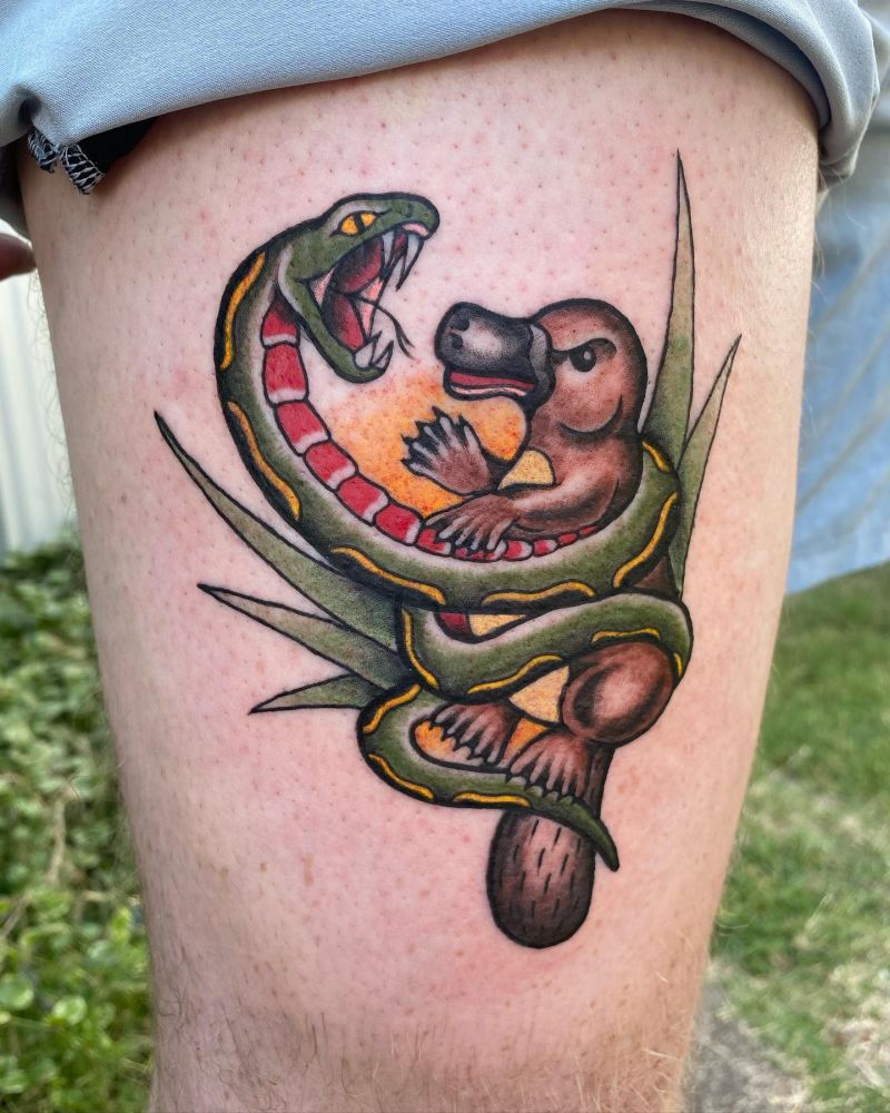 30 Cool Platypus Tattoos You Will Love
