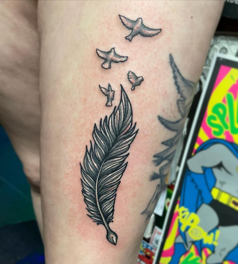 30 Pretty Quill Tattoos You Will Love