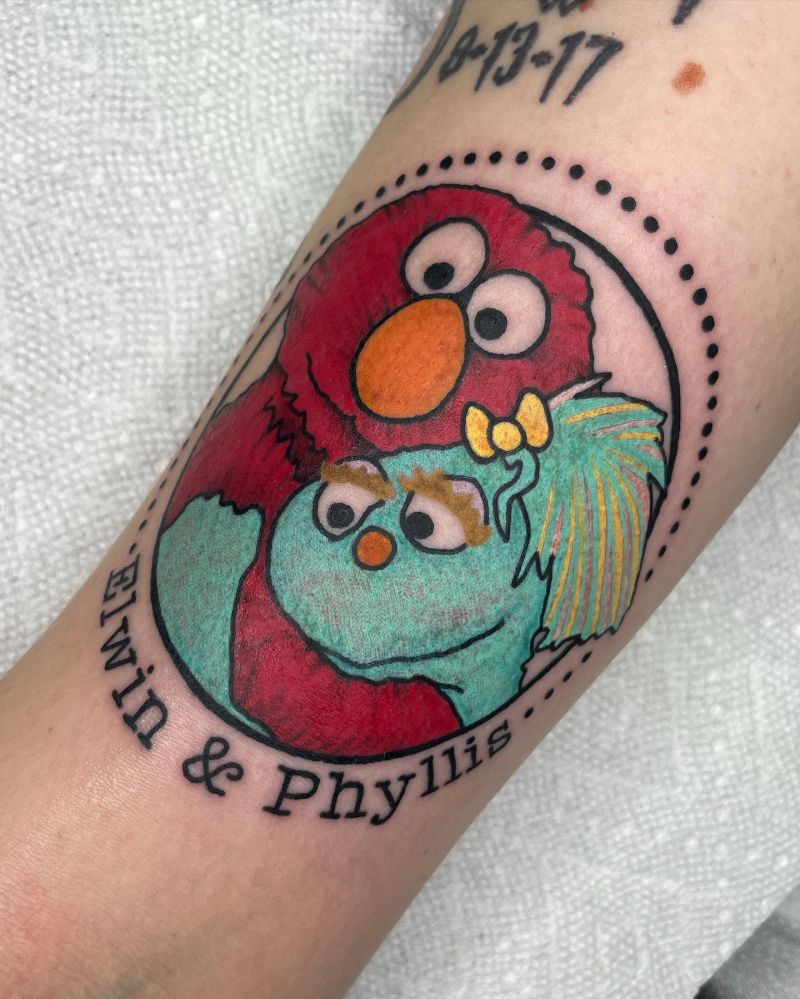 30 Cute Sesame Street Tattoos You Must Love