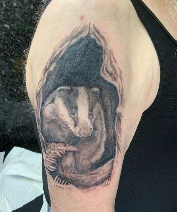 30 Unique Badger Tattoos You Must Try